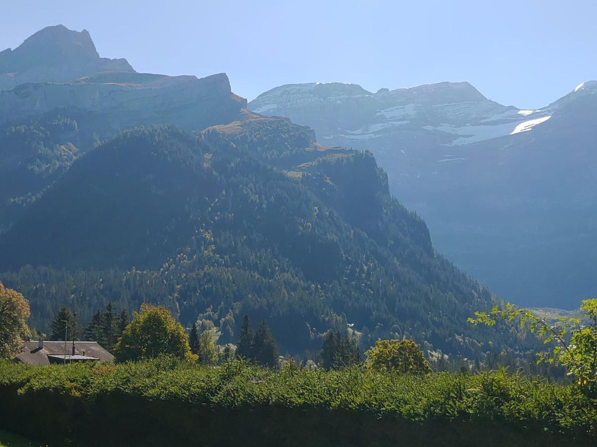 Studio Avec Vue Splendide Sur Les Diablerets Exterior foto