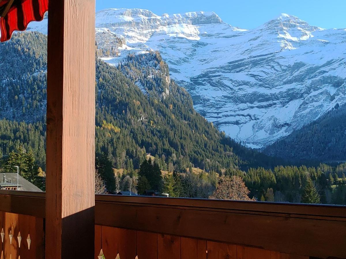 Studio Avec Vue Splendide Sur Les Diablerets Exterior foto