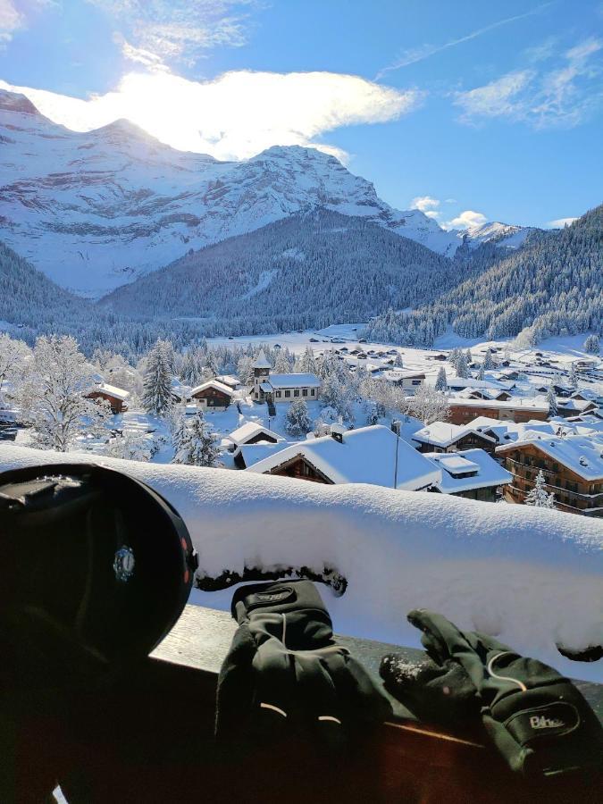 Studio Avec Vue Splendide Sur Les Diablerets Exterior foto